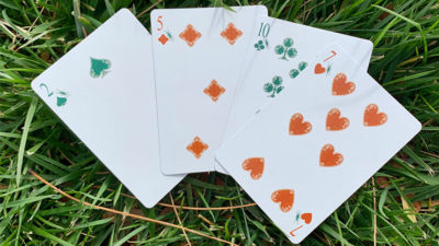 Grasshopper Dark, Olive Playing Cards - Image 4