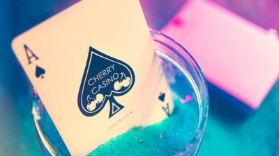 Cherry Casino House Deck Playing Cards, Flamingo Pink - Image 2