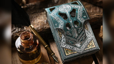 Eye of the Ocean Lunae, Teal Playing Cards - Image 2