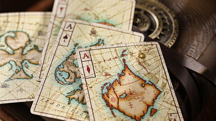 Gilded Eye of the Ocean Astra Polaris, Black Playing Cards - Image 4