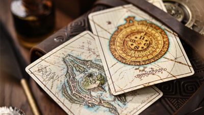 Gilded Eye of the Ocean Astra Polaris, Black Playing Cards - Image 5
