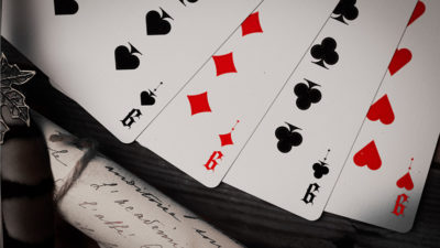 Deal with the Devil, Scarlet Red UV Playing Cards by Darkside Card Magic Co - Image 5