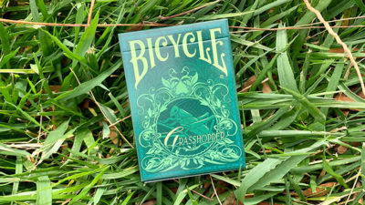 Gilded Grasshopper Light, Jade Playing Cards