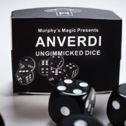 NON GIMMICKED DICE 6 PACK/BLACK by Tony Anverdi