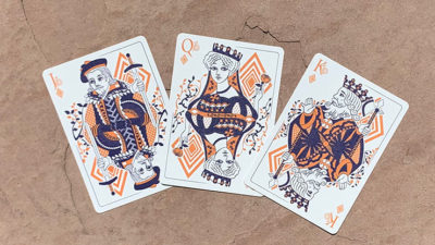 Bicycle Snail, Orange Playing Cards - Image 4