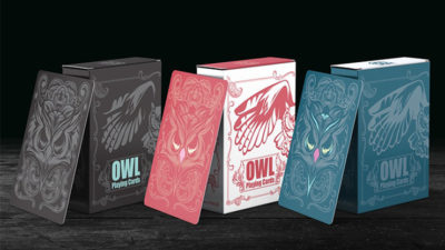 Owl, Blue Playing Cards - Image 3