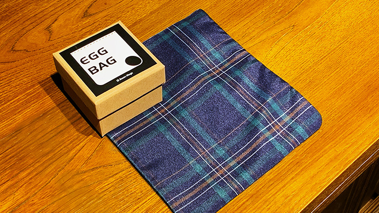 EGG BAG BLUE PLAID by Bacon Magic