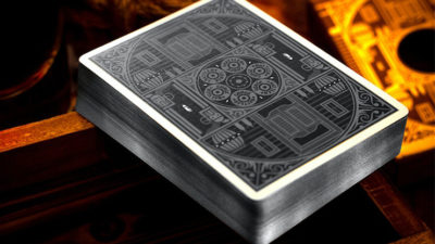 Rattler Gorge Gilded, Noir Playing Cards