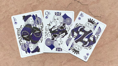 Gilded Bicycle Snail, Blue Playing Cards - Image 3