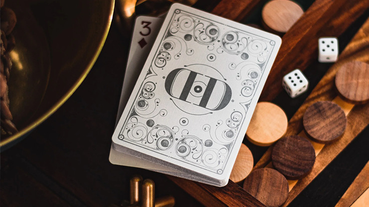 Smoke & Mirrors V8, Silver, Deluxe Edition Playing Cards by Dan & Dave - Image 3
