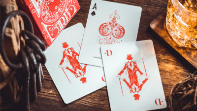 Smoke & Mirrors V8, Red, Standard Edition Playing Cards by Dan & Dave - Image 2