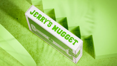Jerry's Nugget Monotone, Metallic Green Playing Cards - Image 2