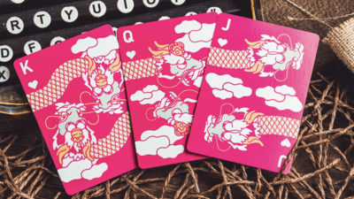 The Dragon, Pink Gilded Playing Cards - Image 2