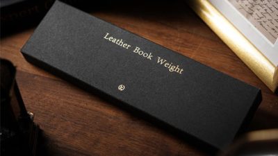 Leather Book Weight, Brown by TCC Presents - Image 6