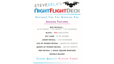 Pro Edition Night Flight Playing Cards by Steve Dela - Image 4