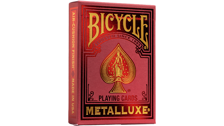 Bicycle Metalluxe Red Playing Cards by US Card Magic Co. - Image 3