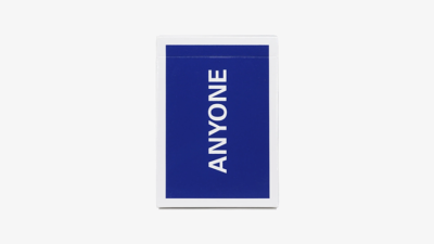Cap Logo, Navy ANYONE Playing Cards