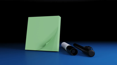 The Iarvel Magic Post-It Pad, Green by Iarvel Magic - Image 2
