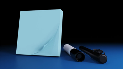 The Iarvel Magic Post-It Pad, Blue by Iarvel Magic - Image 2