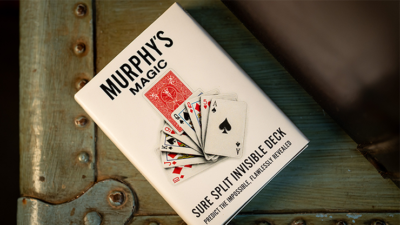 SURE SPLIT Invisible Deck Bicycle, Red by Murphy's Magic - Image 3