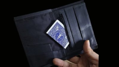 Mini Bombshell Wallet, Black Smooth by CAHYO - Image 3