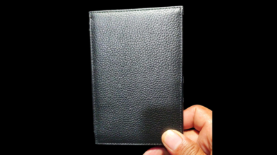 Mini Bombshell Wallet, Black Pebble by CAHYO