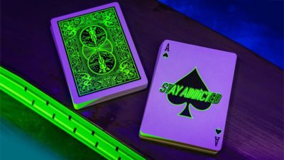 Bicycle Neon Rider Back Green-Glo Deck Playing Cards - Image 2