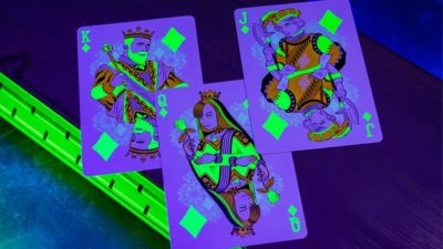 Bicycle Neon Rider Back Green-Glo Deck Playing Cards - Image 6
