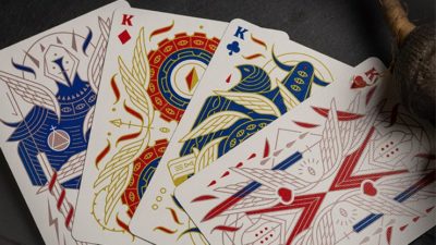 Celestial Valor Playing Cards by Giovanni Meroni(greenish yellow) - Image 2