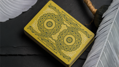 Celestial Valor Playing Cards by Giovanni Meroni(greenish yellow) - Image 3