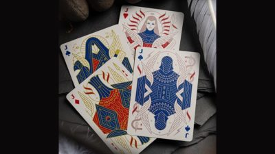 Celestial Valor Playing Cards by Giovanni Meroni(greenish yellow) - Image 5