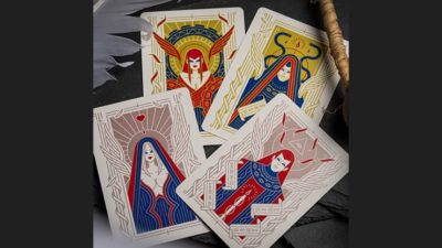 Celestial Valor Playing Cards by Giovanni Meroni(greenish yellow) - Image 6