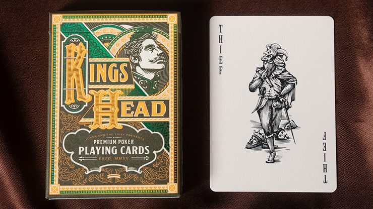 Kings Head, Green & Yellow Playing Cards by Joker and the Thief - Image 6