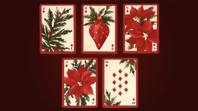 Christmas Botanicals Playing Cards by Puckator UK - Image 4