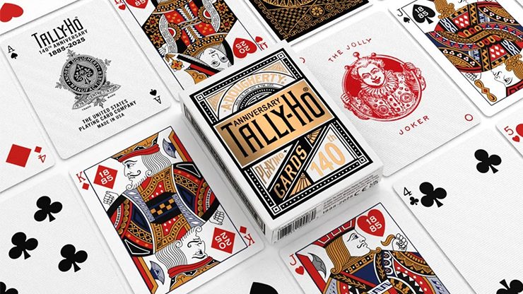 Tally Ho 140th Anniversary, Metaluxe Playing Cards by US Card Magic - Image 2